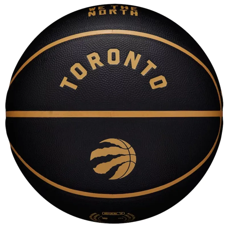Wilson NBA Team City Collector Toronto Raptors Ball WZ4016428ID, Unisex, Czarne, piłki do koszykówki, Skóra kompozytowa, rozmiar: 7