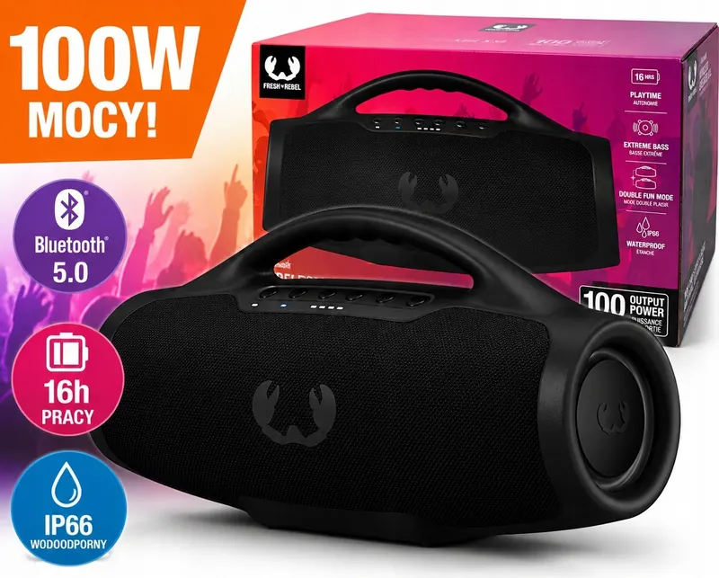 Bezdrôtový reproduktor boombox XXL Fresh ’n Rebel Rms 100 W Bluetooth
