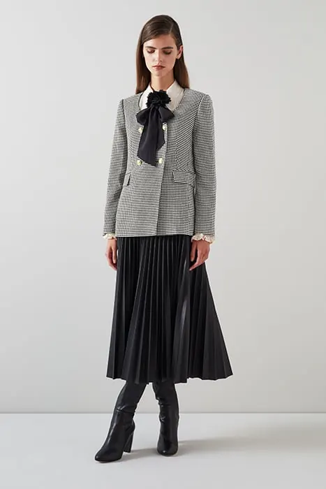 LK Bennett Laurie - Blazer Black/cream Maat: 16 | Blazers Outlet | Dames | Zwart