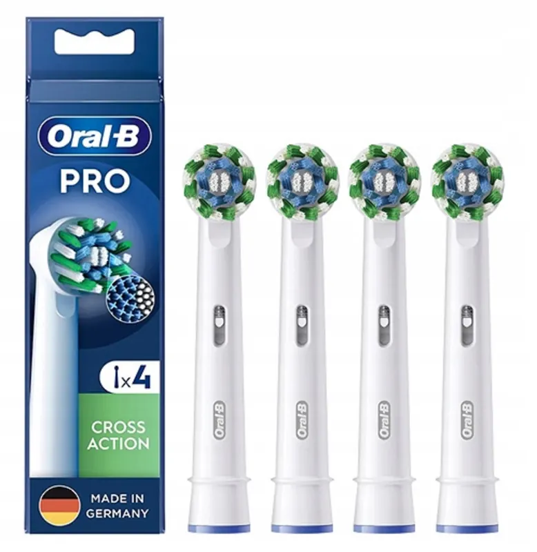 Oryginalne końcówki Oral-B Cross Action EB50-4 4 sztuki