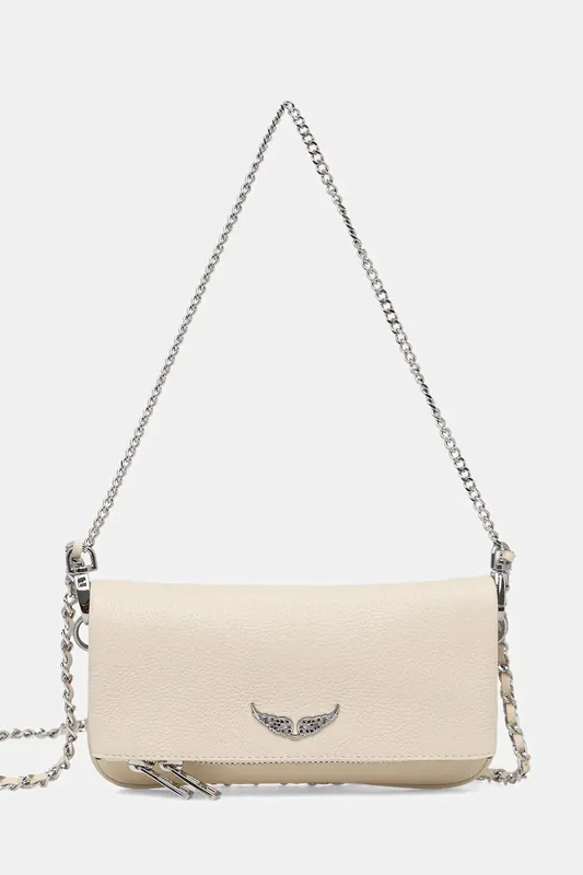 ZADIG&VOLTAIRE torebka skórzana ROCK NANO GRAINED LEATHER
