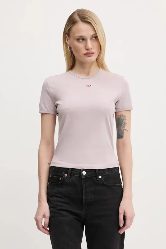 Diesel t-shirt bawełniany T-UNCUTIE-LONG-D T-SHIRT