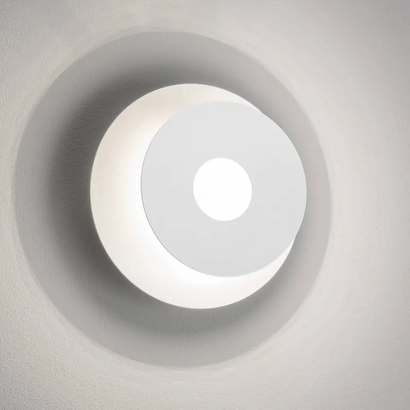 Kinkiet LED Hennes, Ø 18 cm, biały