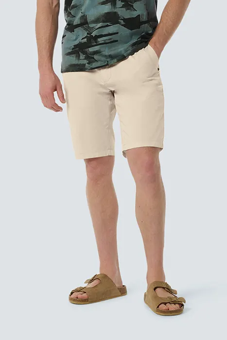 No Excess Short Garment Dyed Stretch Light Weight Cement Maat: S | Korte Broeken Outlet | Heren | Beige