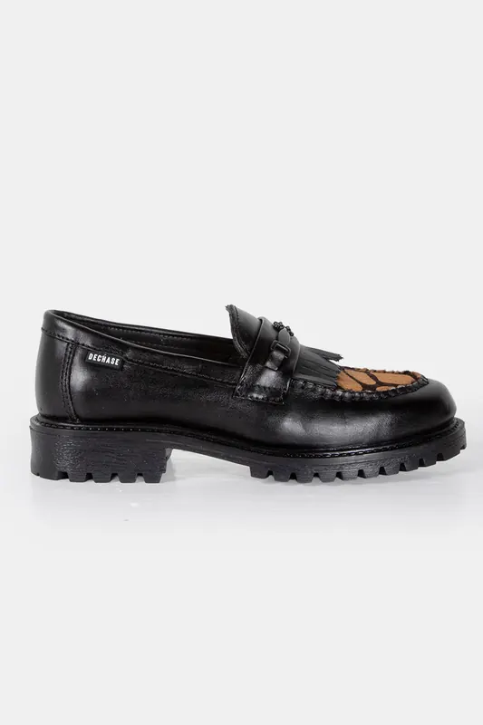 Dechase Ragali Print Loafer Maat: 44 | Instappers Outlet | Unisex | Zwart