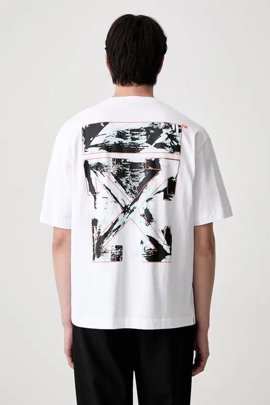 Off-White Rubbed Paint Arrows T-shirt bawełniany męski