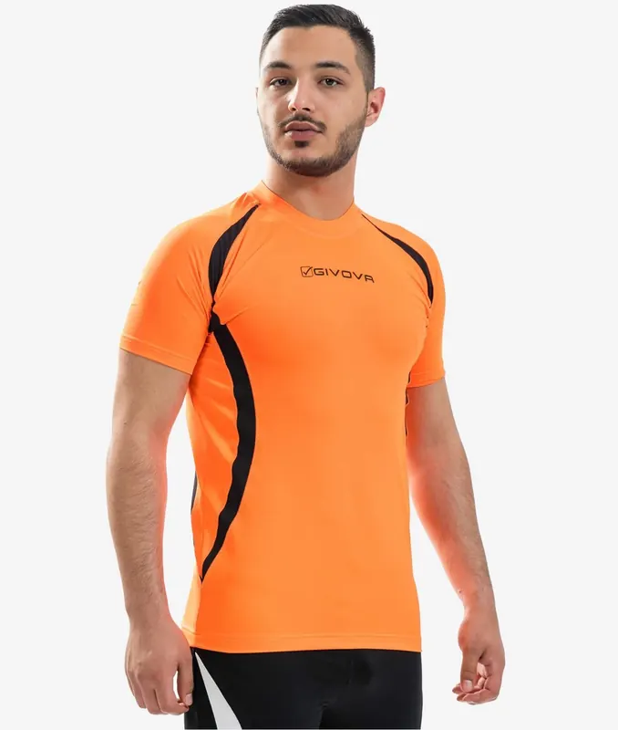 GIVOVA koszulka sportowa do biegania ARANCIO pomarańczowa (M)