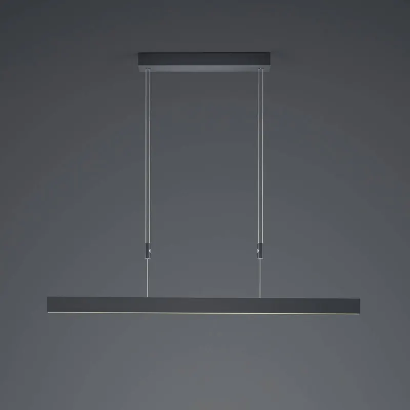 Lampa wisząca LED Delta, 100 cm, czarna