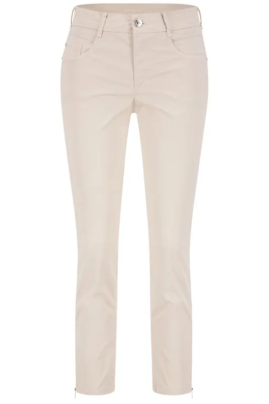 Atelier Gardeur Zuri121 Hellbeige Maat: 36 | Slim Jeans Outlet | Dames | Beige