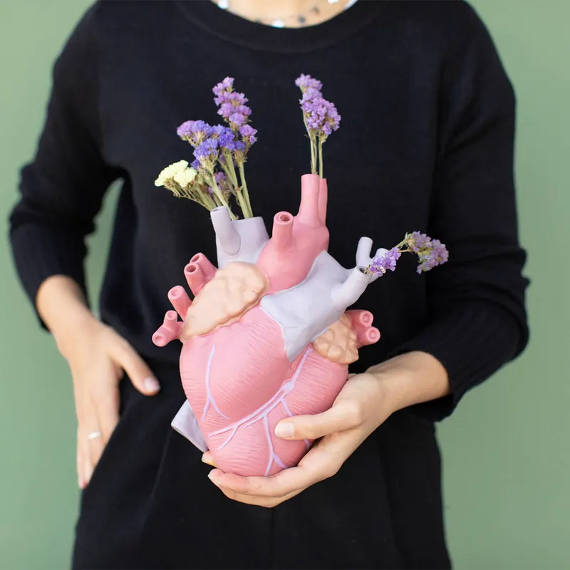 Wazon SELETTI Love in Bloom, kolorowy, wysokość 25 cm, porcelana