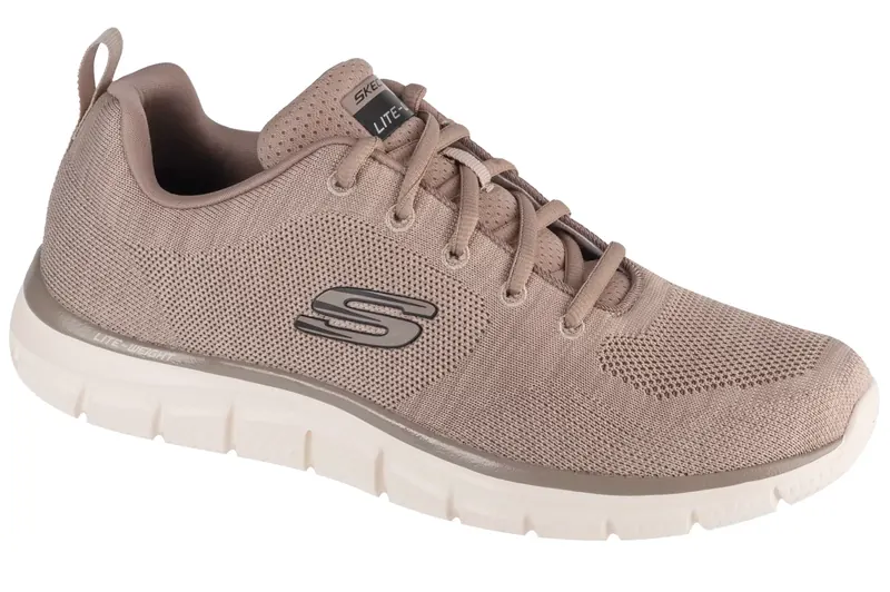 Skechers Track - Front Runner 232298-TPE, Męskie, Beżowe, buty treningowe, tkanina, rozmiar: 45