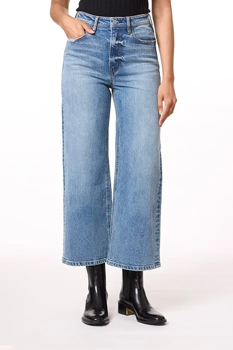 Scotch & Soda The Daze Highest Crop Wide Leg Road Trip Maat: W30 | Flared Jeans Outlet | Dames | Blauw