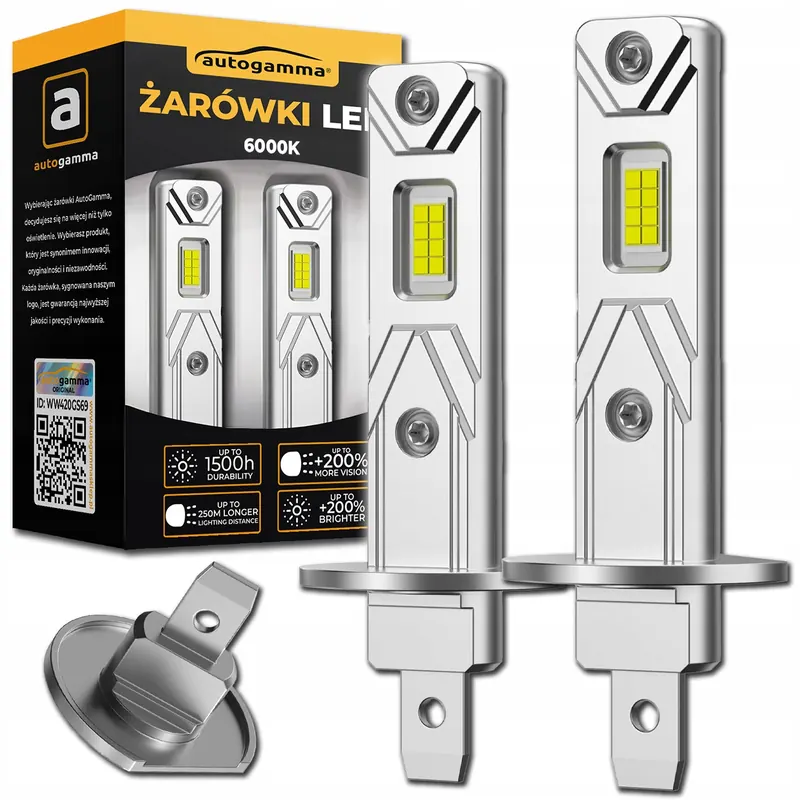 Żarówki Samochodowe H1 Led 12V Mocne 16000LM 6000K 2 szt.
