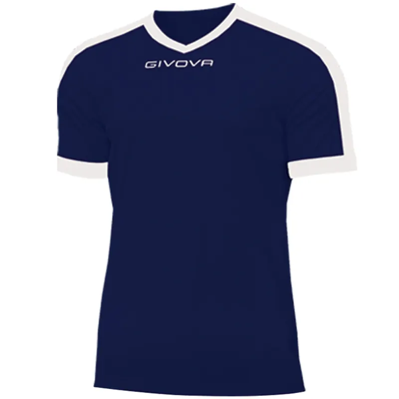 GIVOVA koszulka sportowa męska treningowa MAC04 granatowo-biała (2XL)