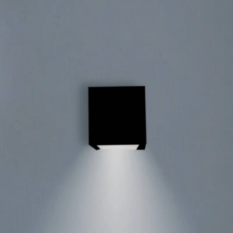 Newgarden kinkiet LED Box 8, czarny, 7,5x7,5cm