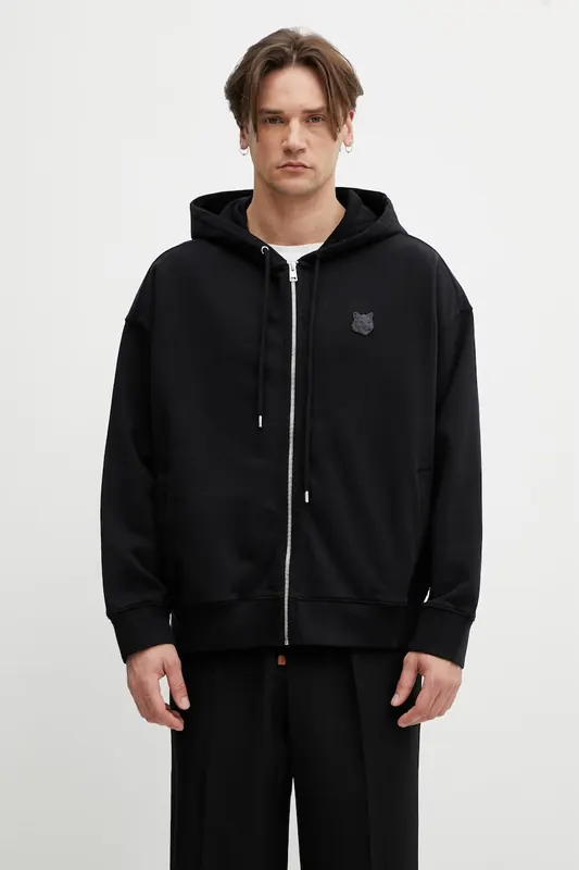 Maison Kitsuné Fox Head bluza z kapturem męska bawełniana