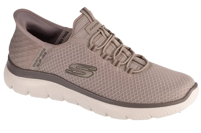 Skechers Slip-Ins Summits - High Range 232457-TPE, Męskie, Szare, buty sneakers, tkanina, rozmiar: 42