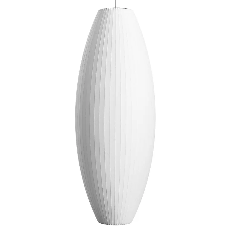 Lampa wisząca HAY Nelson Cigar Bubble XL, Ø 47,5 cm, biała