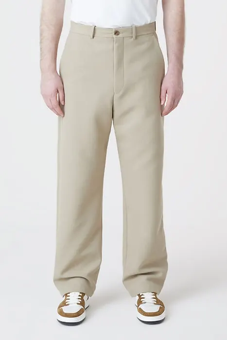 Closed Style Name Livington Wide Pants Biscuit Maat: W30L32 | Tailored Broeken Outlet | Heren | Beige