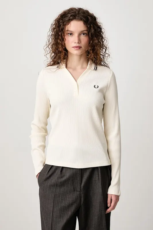 Fred Perry  longsleeve z bawełną damski