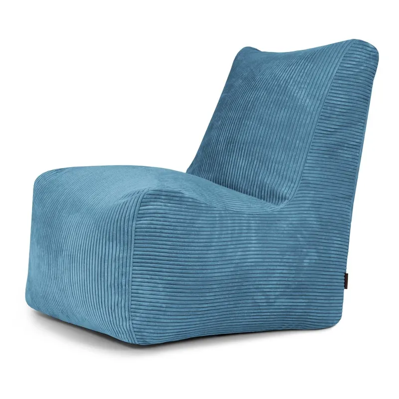 Niebieski sztruksowy worek do siedzenia Seat Lounge – SLOWDOWN