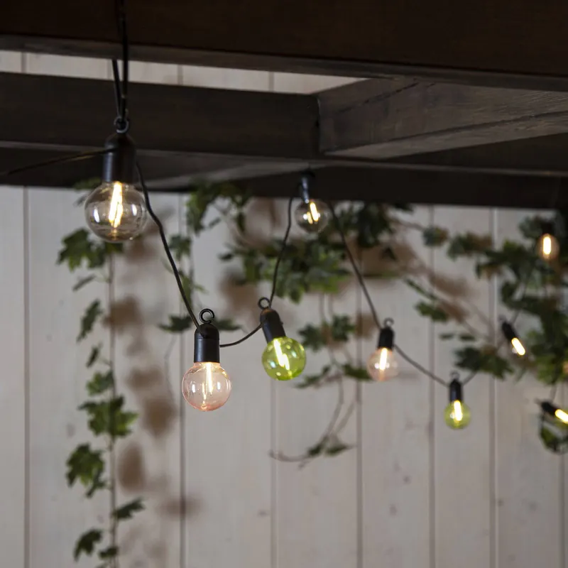 Łańcuch świetlny LED Fiesta, baterie, kolorowy