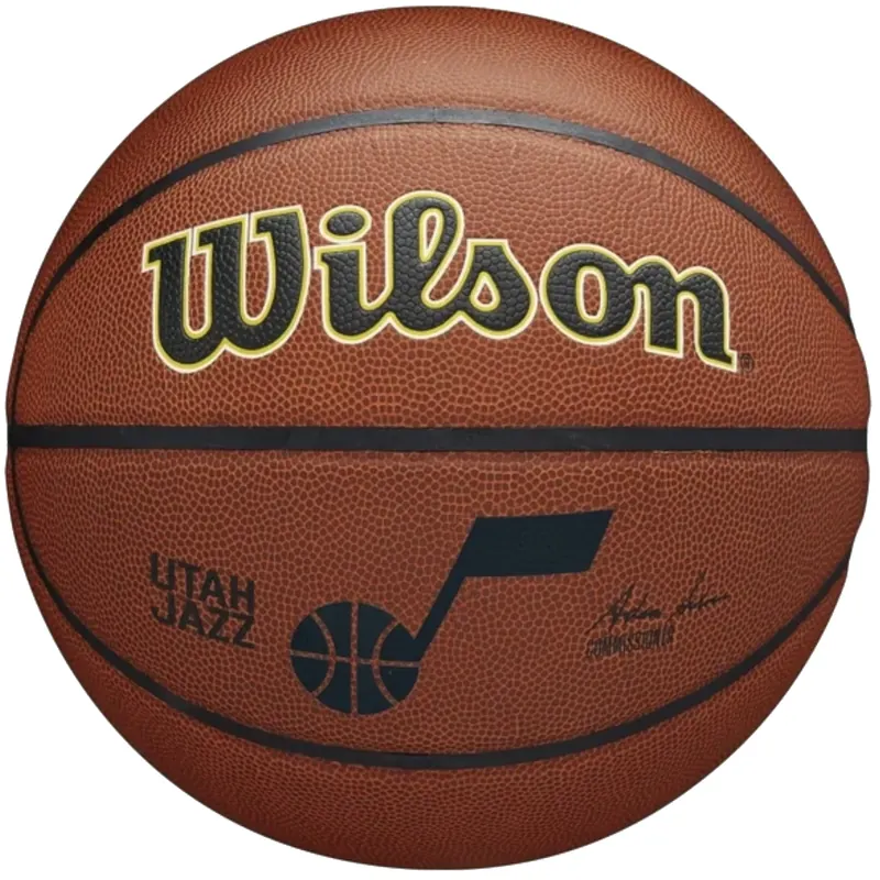 Wilson NBA Team Alliance Utah Jazz Ball WZ4011902XB, Unisex, Brązowe, piłki do koszykówki, Skóra kompozytowa, rozmiar: 7
