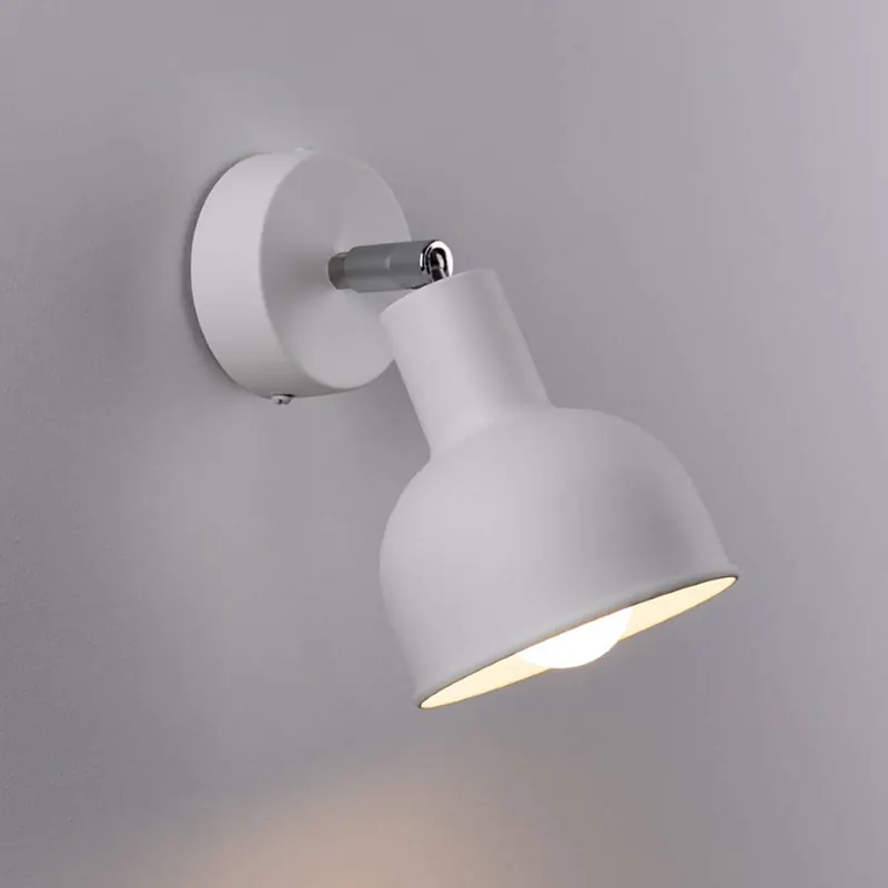 Kinkiet Elba, biały, metal, Ø 19 cm, E27