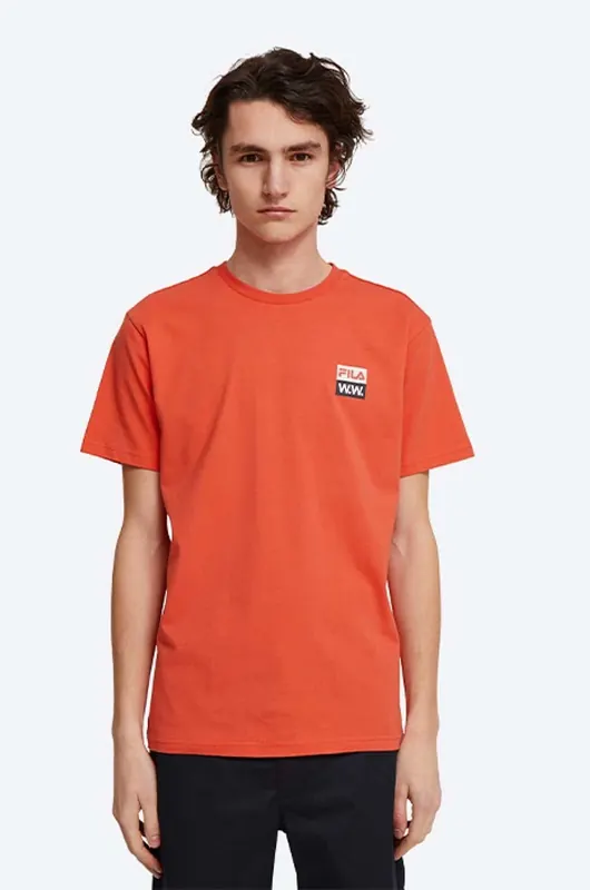Wood Wood t-shirt bawełniany Boris x Fila