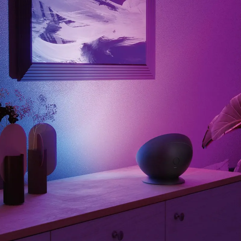 Lampa stołowa Hama Smart LED, czarna, WLAN, RGBW, ściemniany