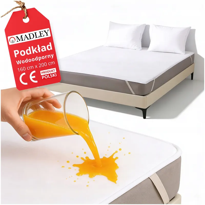 Ochraniacz na Materac 160x200 Podkład Wodoodporny Medyczny Premium Gruby