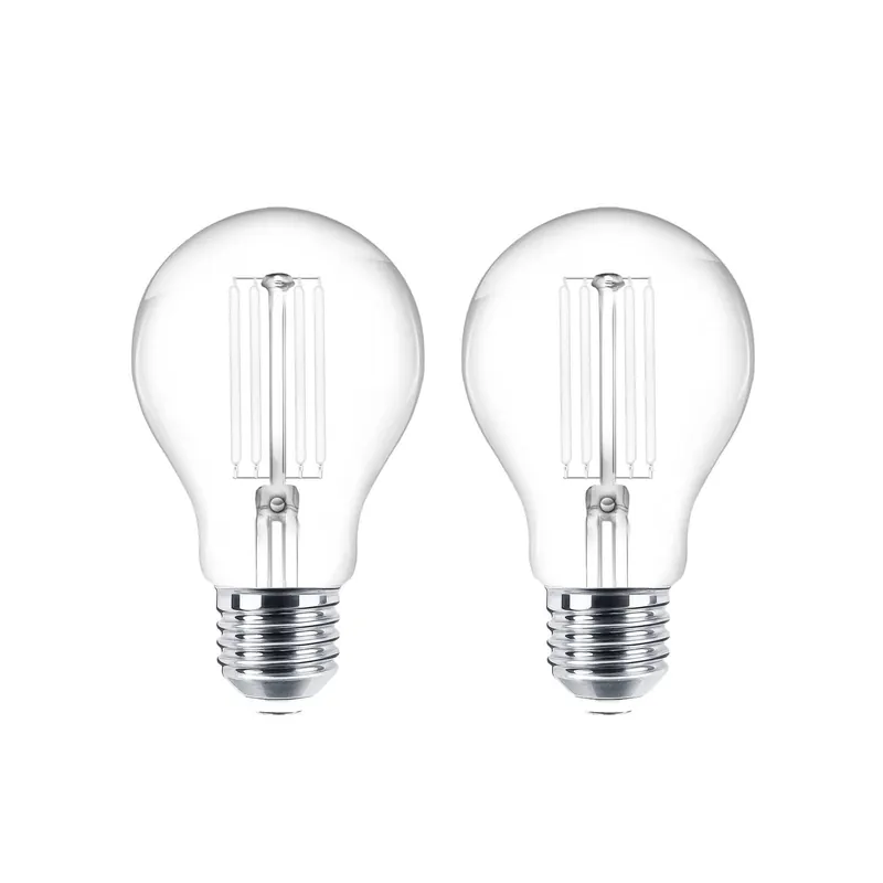 Żarówka LED E27 zestaw 2 7W 806 lm przezroczysta 2700K