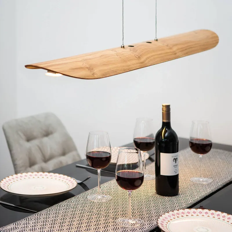 Lampa wisząca LED Colombia XL, dąb sękaty