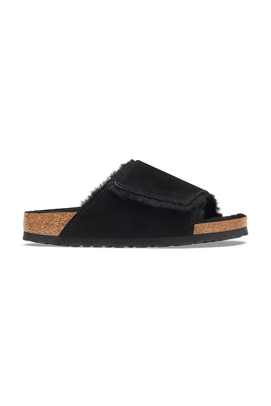 Birkenstock  Solana Shearling LEVE klapki damskie zamszowe
