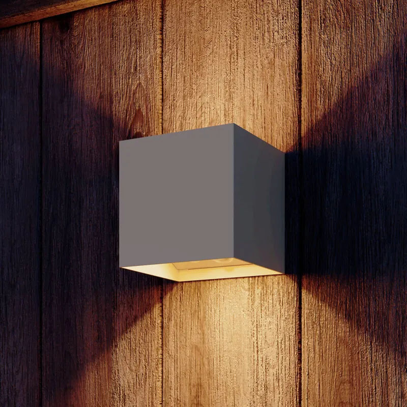 Calex LED kinkiet zewnętrzny z czujnikiem ruchu Volterra, piaskowy, IP44