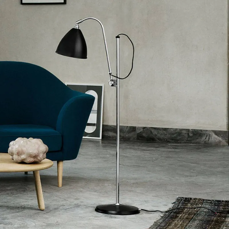 GUBI Bestlite BL3 lampa podłogowa Ø16cm, czarna
