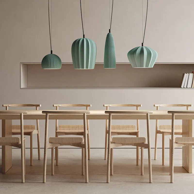 Lampa wisząca Karman Sahara, szałwiowa zieleń, Ø 14 cm, ceramiczna E27