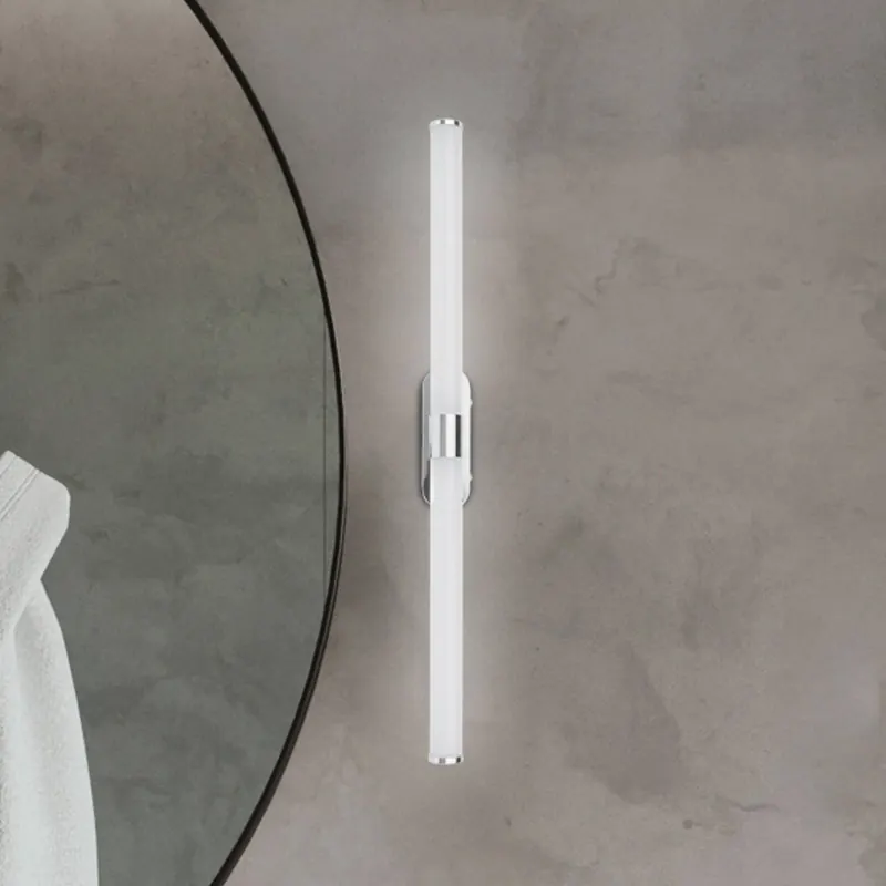 Kinkiet LED Runt, długość 60 cm, chrom, 4000 K, IP44
