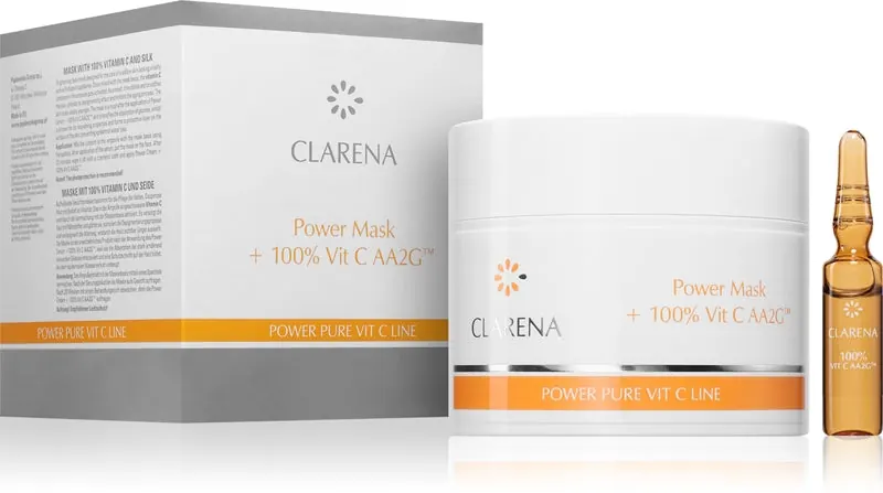 Clarena POwer Pure Vit. C Line maschera odżywczy z witaminą C 103 ml