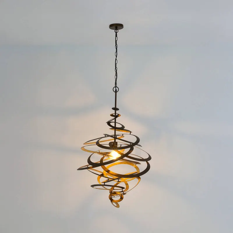 Żyrandol CIRCULARIATA, złoto/brąz, Ø 67 cm, metal, E27
