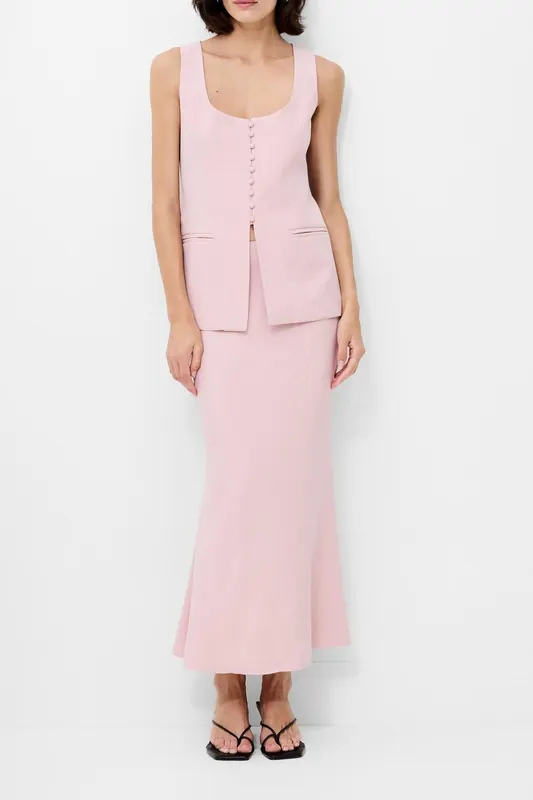 French Connection Imola Tailored Scoop Nk Waistc Peach Pink Peach Pink Maat: 10 | Jumpsuits Outlet | Dames | Roze