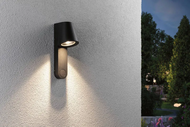 Paulmann kinkiet zewnętrzny LED Caissa, aluminium, czujnik