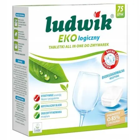 Ludwik Eko logiczny tabletki all in one do zmywarek 75 szt.