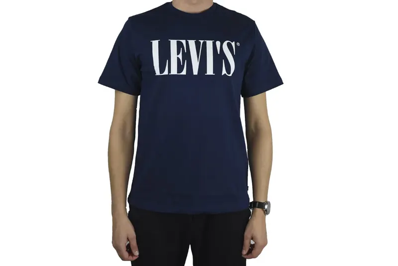 Levi's Relaxed Graphic Tee 699780130, Męskie, Granatowe, t-shirty, bawełna, rozmiar: XS