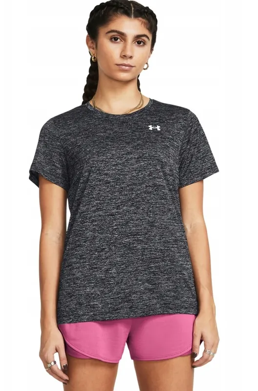 UNDER ARMOUR Damska koszulka treningowa Tech SSC- Twist czarna (XL)