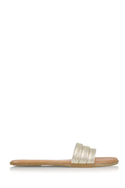 DWRS label Hana Studs Champagne Maat: 39 | Sandalen Outlet | Dames | Goud