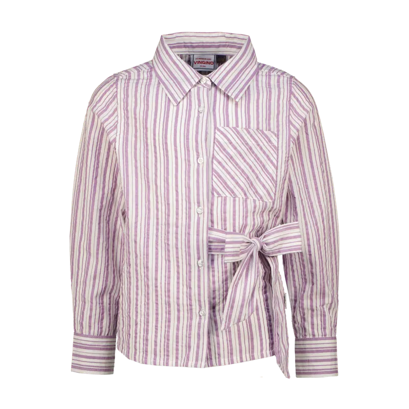 Vingino Girls Livia Blouse Verbena Lilac Maat: 14 | Overhemden Outlet | kids | Paars