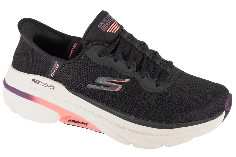 Skechers Slip-Ins: Max Cushioning Arch Fit 2.0 - Antilles 128947-BKPK, Damskie, Czarne, buty sportowe, tkanina, rozmiar: 36,5