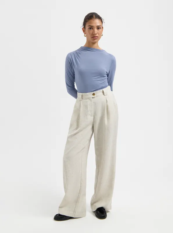 We Are Labels Nous Sommes Labels – Rhodie Tweed Pants White Maat: M | Pantalons Outlet | Dames | Wit