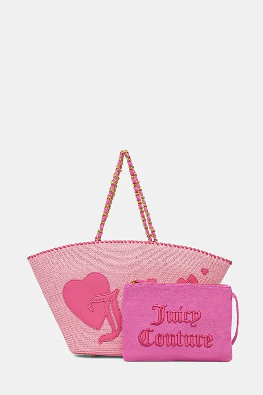 Juicy Couture torba plażowa damska pleciona ALMA BEACH BASKET